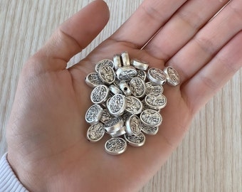MEDALS LOT 50, 100, 200 Saint Michael Medals Pendant Charms, St Michael, Guardian Angel, Catholic Medals, DIY Jewelry Materials Catholic