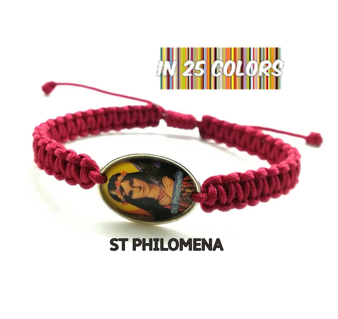 St Philomena Bracelet Saint Philomena Medal Babies Teen Etsy