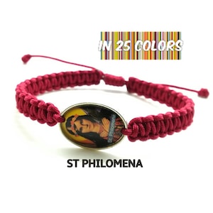 St Philomena Armband, St. Philomena Medaille, Baby Teen Schutzpatronin, Schwangerschaft Geschenk, Baby Shower Favors, Geschenk für neue Mutter, katholische Heilige