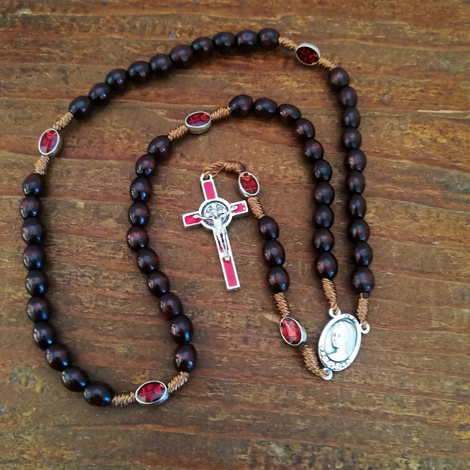 Wooden Rosary Catholic Rosary Beads Mens Rosary Womens - Etsy