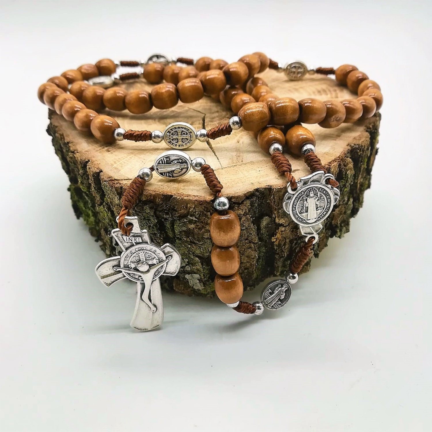 Wooden Rosary Catholic Rosary Beads 