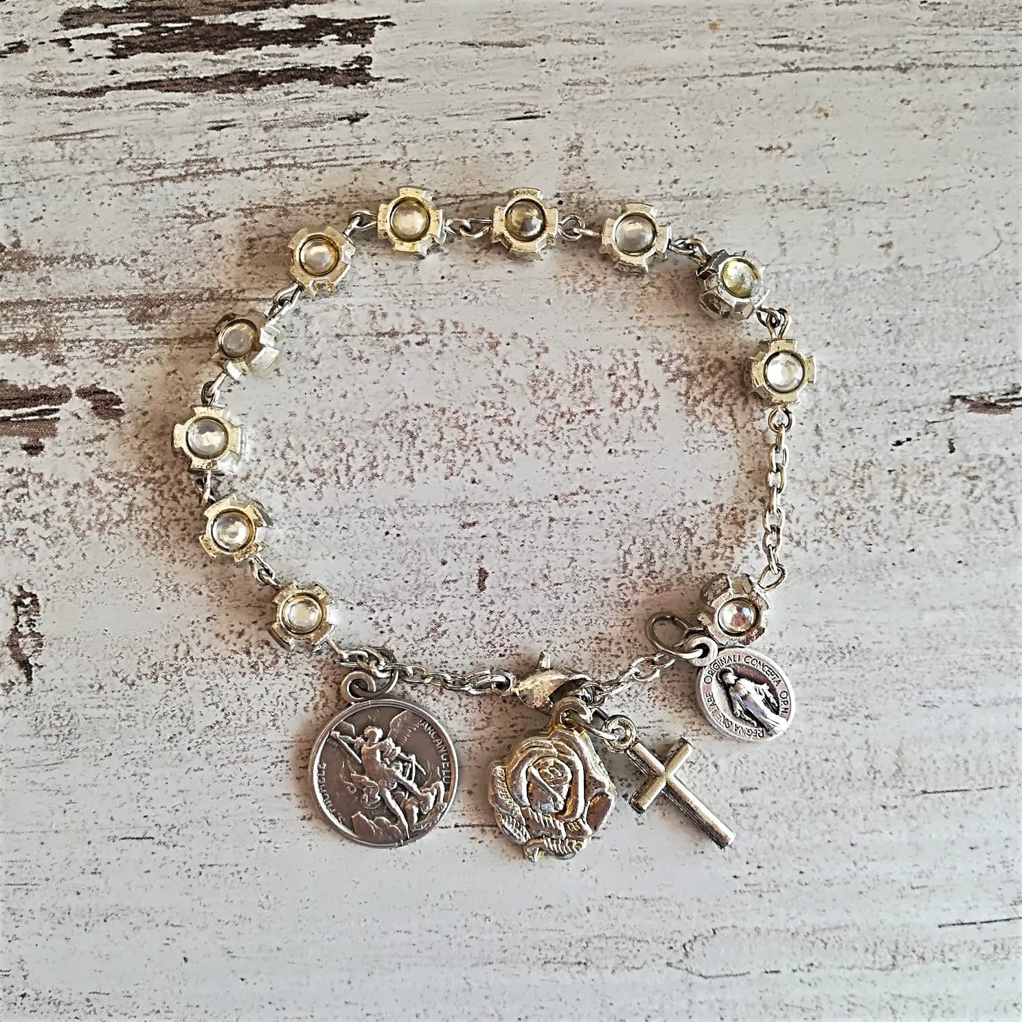 Rosary bracelet Saints bracelet Catholic gift for women St Etsy