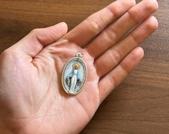 Medalla Milagrosa al por mayor, fabricada en Italia, suministros para amuletos católicos