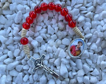 St. Carlo Acutis One Decade Rosary, Catholic Pocket Rosary With Cross