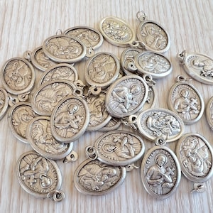WHOLESALE 1 5 10 25 Saint St Gerard Our Lady Of Perpetual Help Mother Virgin Mary Charm Medal Catholic Medals Lot, Catholic DIY Jewelry Bulk