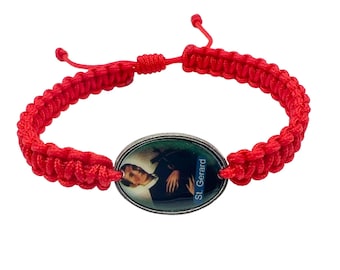 St Gerard Medal Cord Bracelet