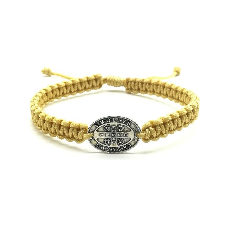 Catholic Bracelet W/ St Benedict Medal San Benito Bracelet Etsy