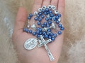 First Communion Rosary For Boys And Girls, Rosary With Name, Personalized Rosary Beads, Communion Gifts Favors, CHOOSE SAINT MEDAL product logo