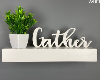 Painted Floating Shelf: Modern Wood, Custom Colors
