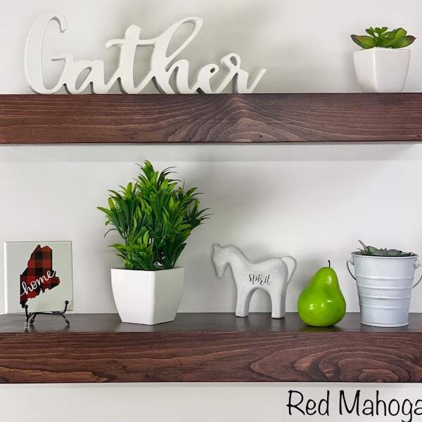 Rustic Floating Shelves Etsy