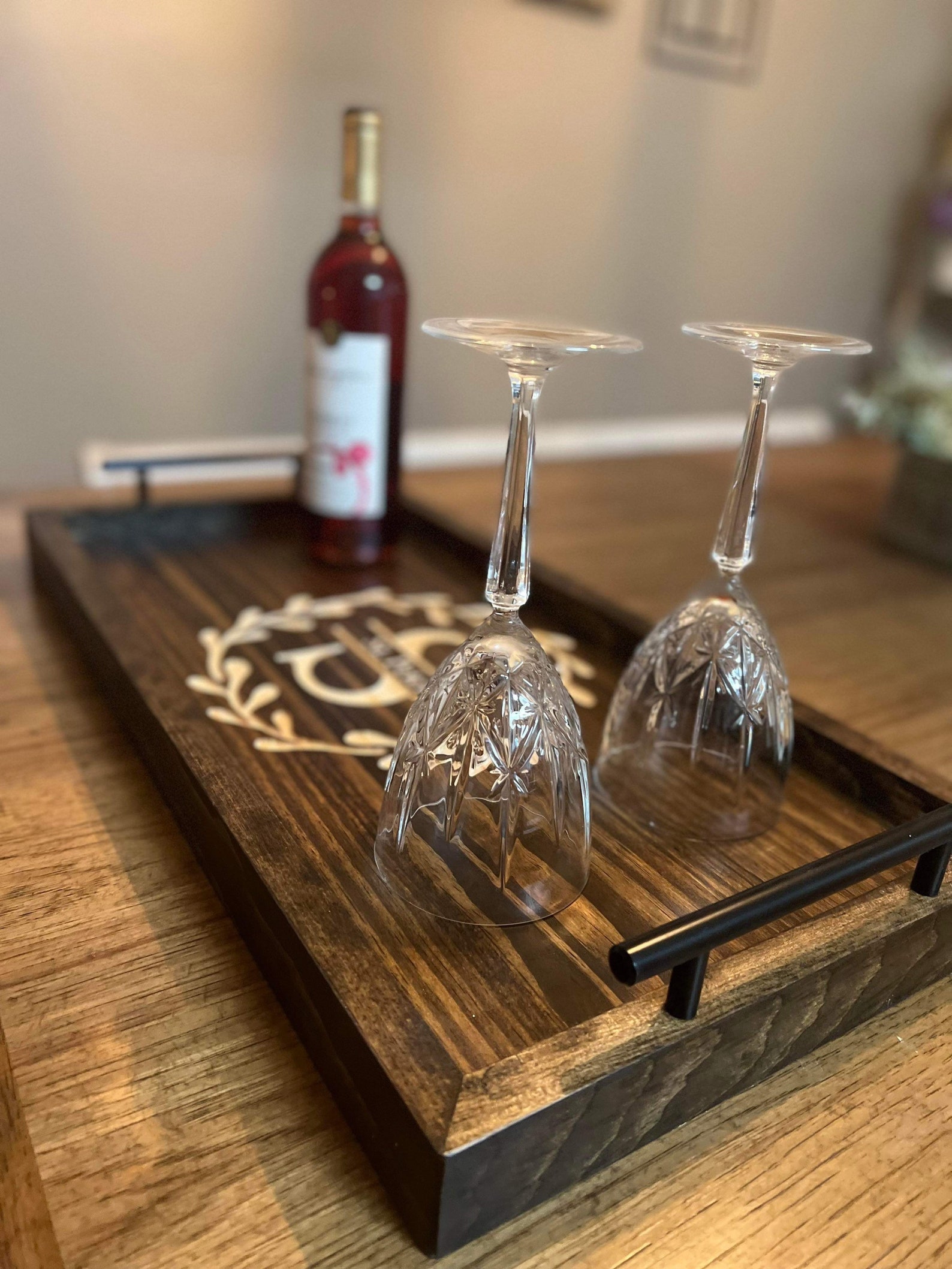 Personalized Wood Serving Tray Wedding Gift Etsy