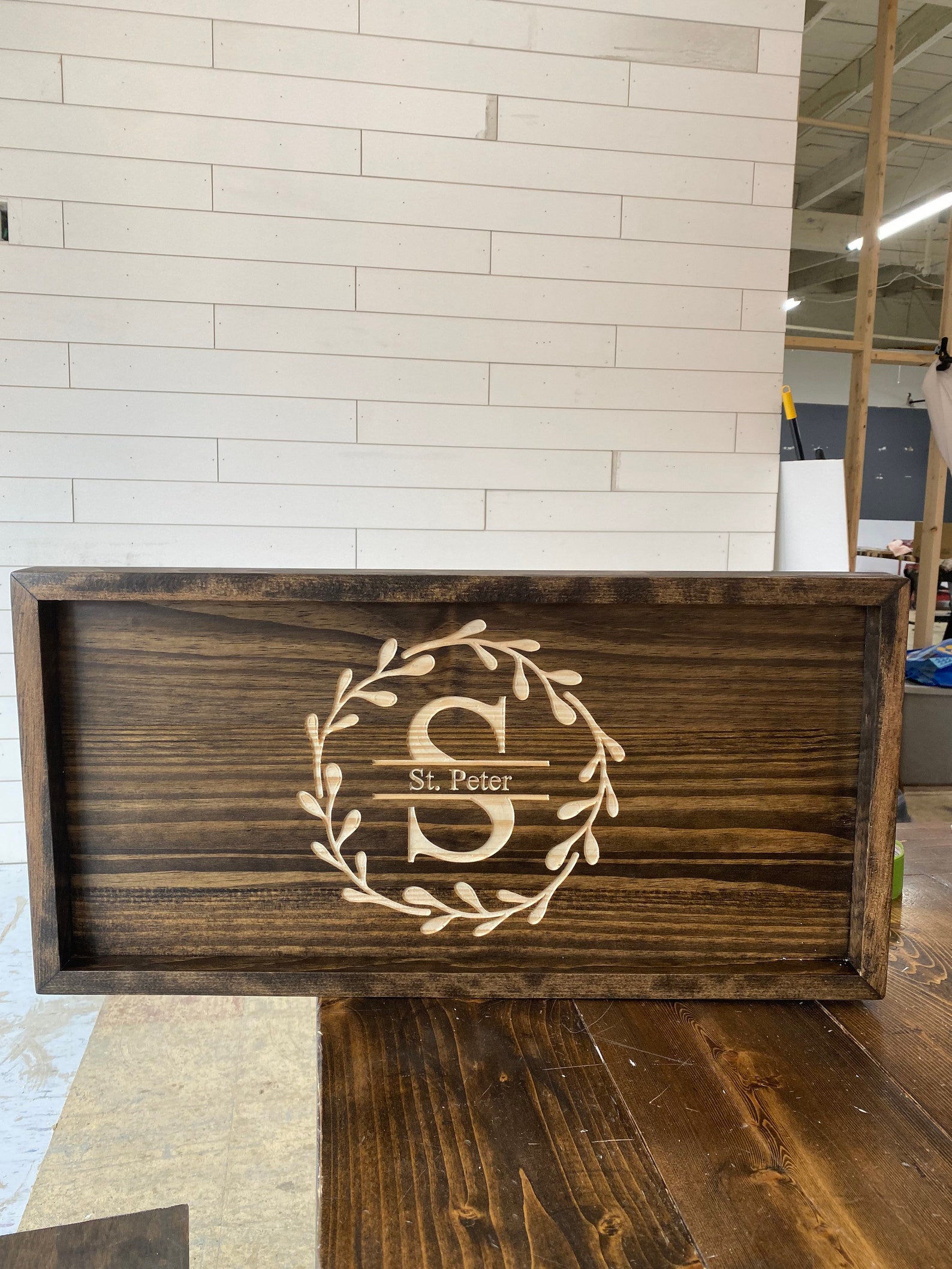 Personalized Wood Serving Tray Wedding Gift Etsy