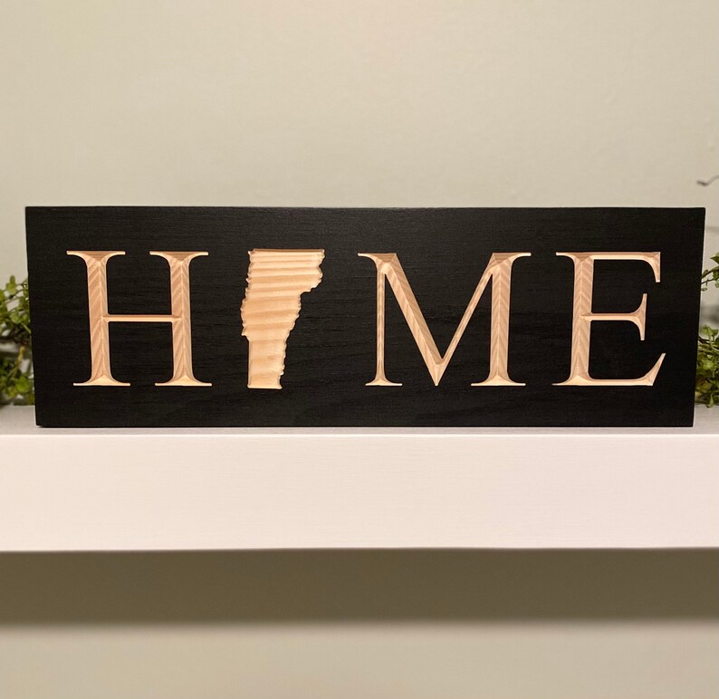 Vermont Home Sign Etsy