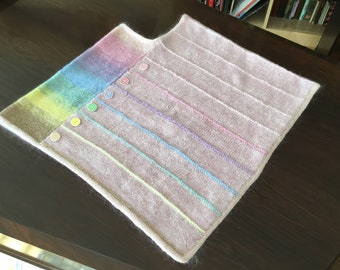 Rainbow poncho for children