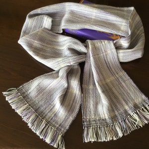 Lavender Cloud Wool and Cashmere Scarf