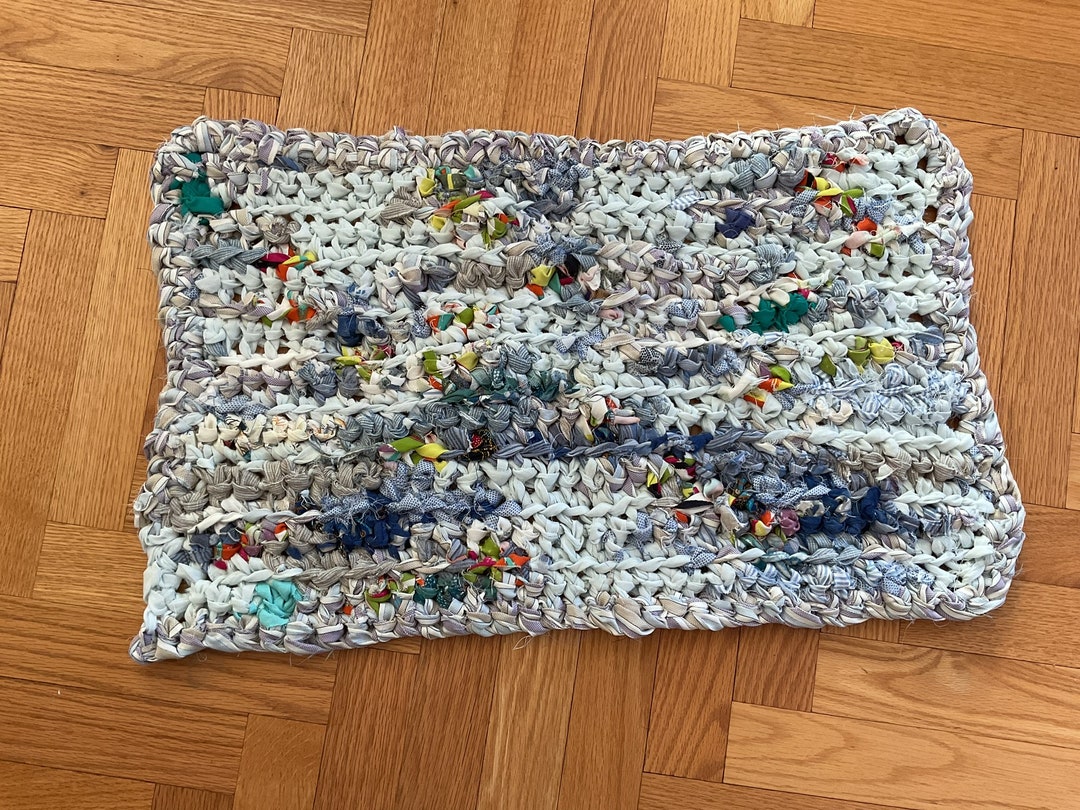Upcycled Rag Upcycled Cotton and Linen Rag Rug - Etsy