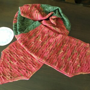 Sugar Maple hand knit scarf
