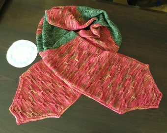 Sugar Maple hand knit scarf