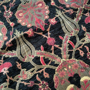 Upholstery Fabric By The Yard, Kilim Turkish Fabric For Chairs And Sofas, Oriental Chenille Material, Perfect For Home Decor Projects