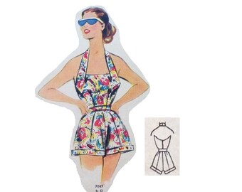 Patron De Couture Vintage Années 50 Simplicity 3223 - Pantalon, Chemise Et Shorts, Taille B30-W25