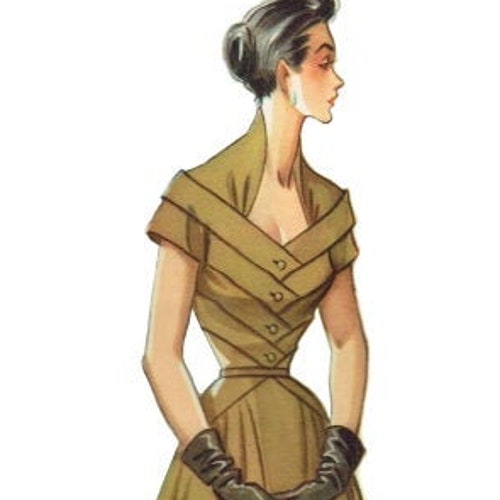 Artwork Vintage Dress-Bust 36 to 40