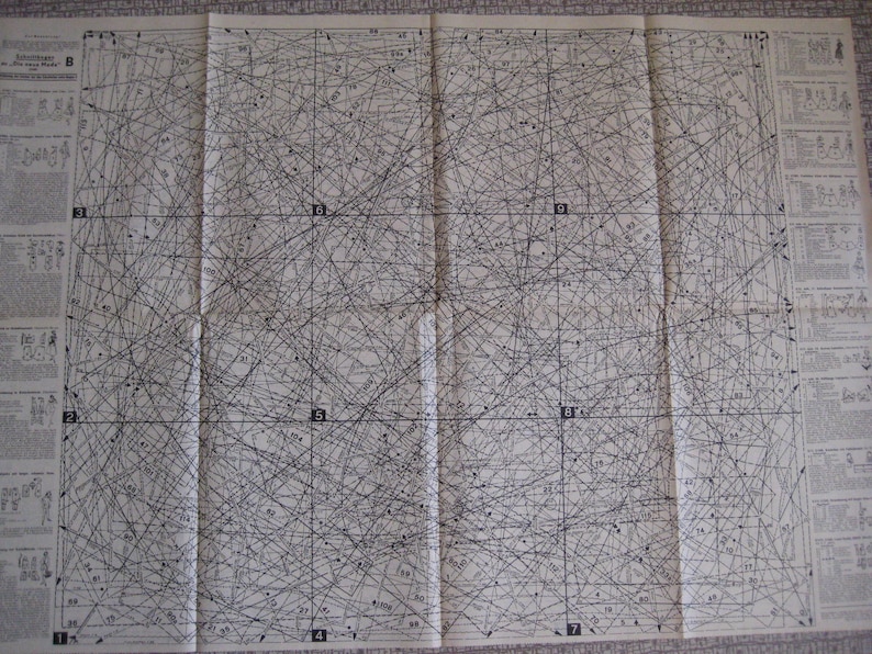 Mönster för sömnad av vintagekavaj från 1950-talet, 96 cm bystmått 89 cm bild 4