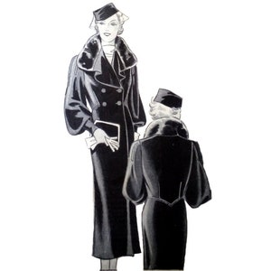 May include: Two women wearing black coats with fur collars and hats. The woman on the left is holding a book.