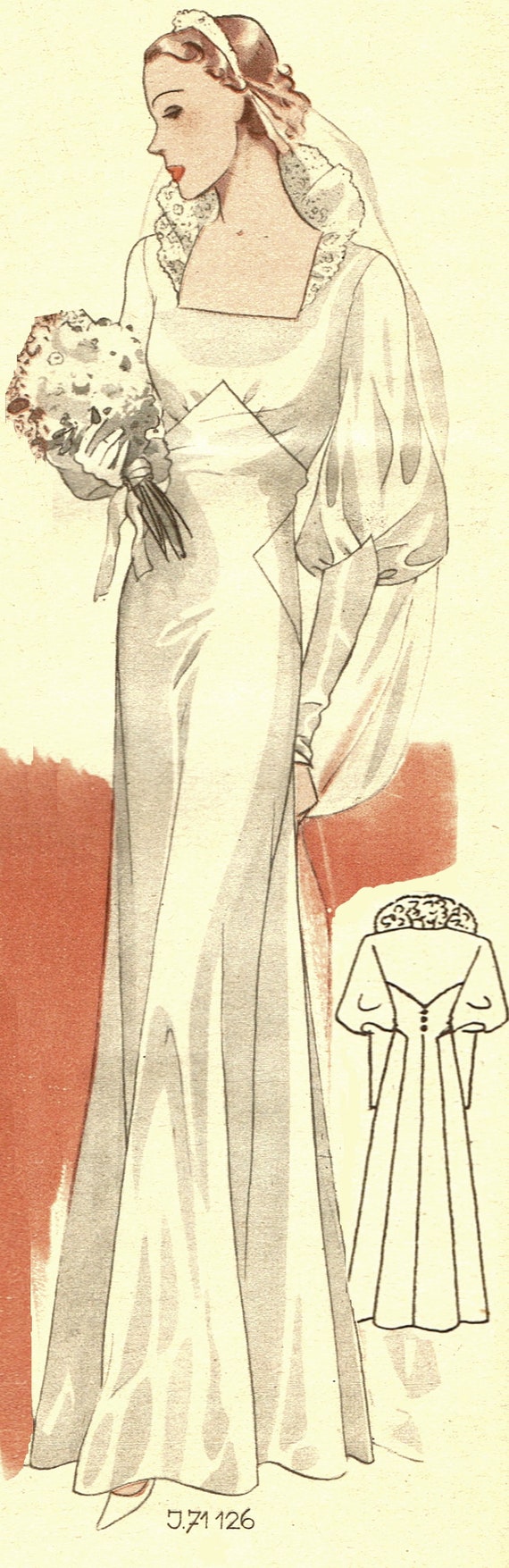 Vintage 96cm/38\, image size:570x1755