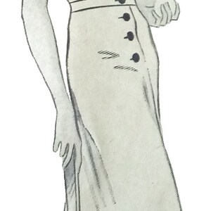 Puede incluir: Una ilustraci&oacute;n en blanco y negro de una mujer con un vestido sin mangas con botones y un bolsillo. Ella est&aacute; sosteniendo una raqueta de tenis.