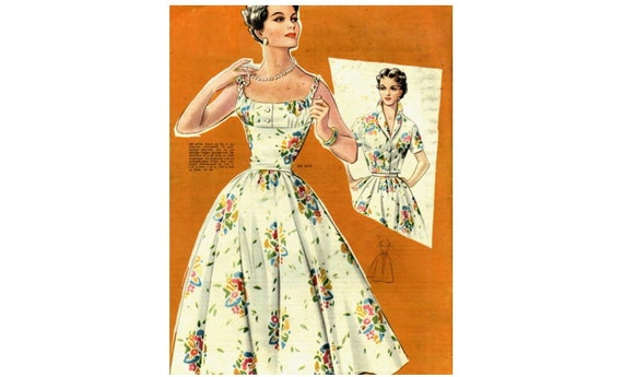 Vintage 98cm/38.6 Bust Size 1950s Sleeveless Summer - Etsy