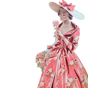 Vintage 92cm/36&quot; bust size 1940s summer dress sewing pattern.