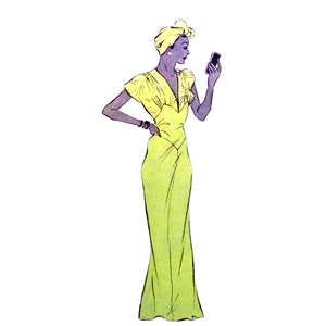 Vintage 114cm/44.8&quot; bust size 1940s lingerie / underwear/ night gown / night slip sewing pattern.
