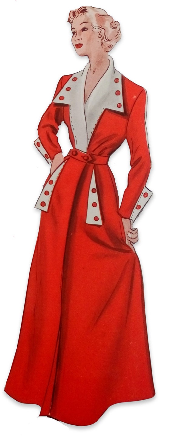 1950s Vintage McCall's Sewing Pattern 9082 Misses Housecoat or Dress –  Vintage4me2