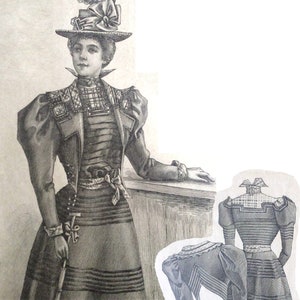Victorian Era 1890s Cape Sewing Pattern. - Etsy