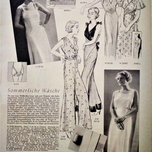 Vintage 96cm/38 bust size 1930s crossbody wrap sleeveless and wide leg pants PJs plus a matching long sleeve jacket sewing pattern. image 4