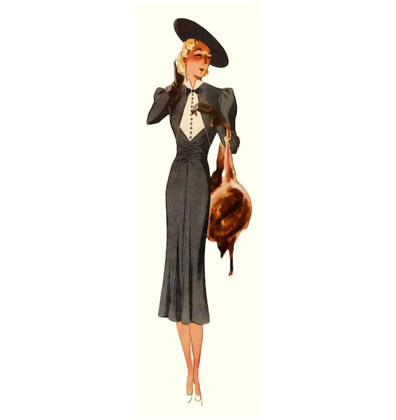 Embroidered Vintage Dress-Bust 38