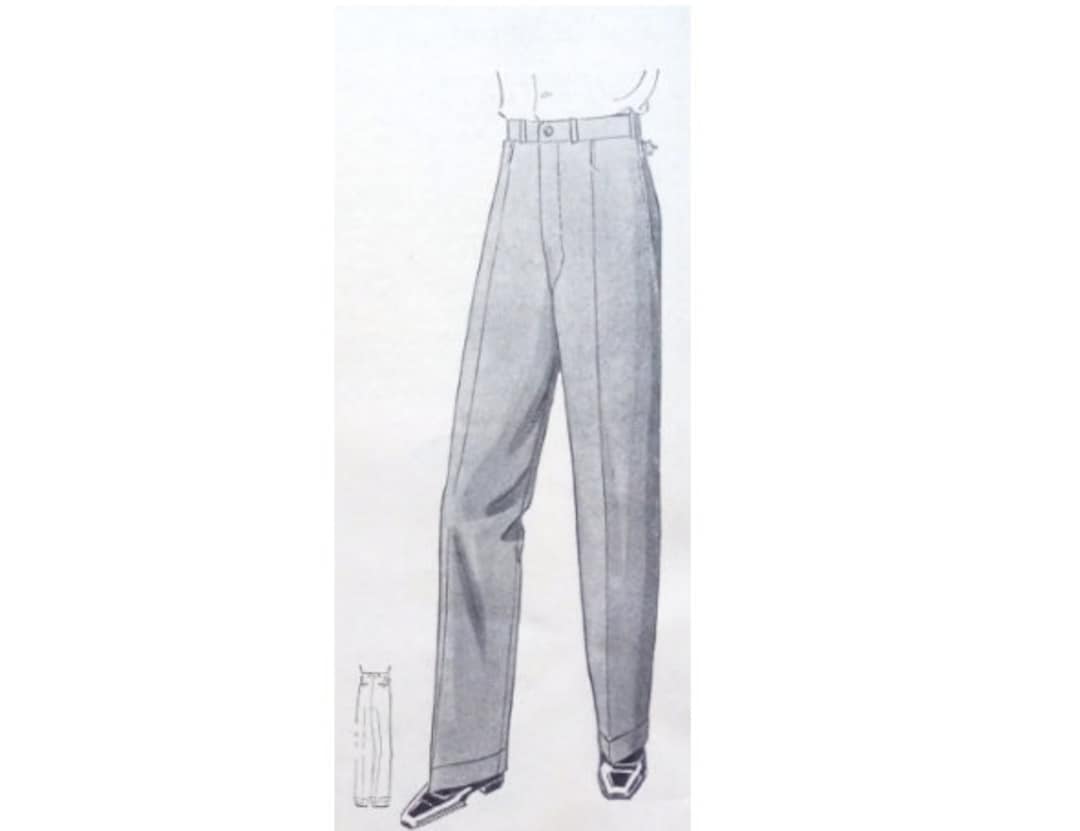 スーツ AGE OLD Classic 2Tuck Trousres 30s Style Menswear Vintage 1930s Classical Straight Cut Men Trousers