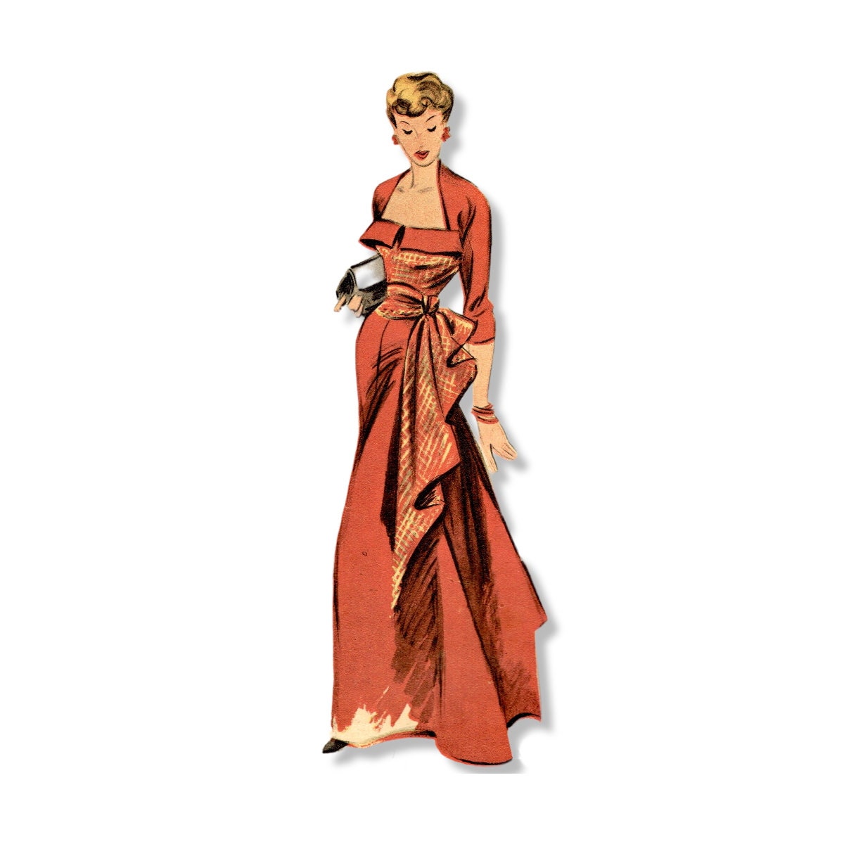 1940’s fashion evening dresses