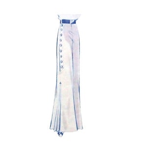 Vintage 72cm/28&quot; waist size 1930s palazzo pants trousers / beech pants / wide leg pants/ wide leg trousers sewing pattern.
