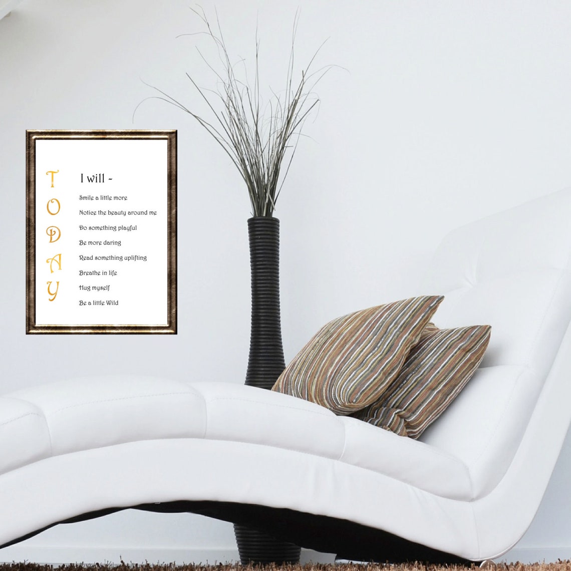 Dit inspirerende geluk citaat Vandaag zal ik maakt Etsy