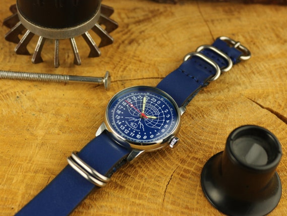 Soviet watch, Raketa Polar watch, 24 hour watch, … - image 4