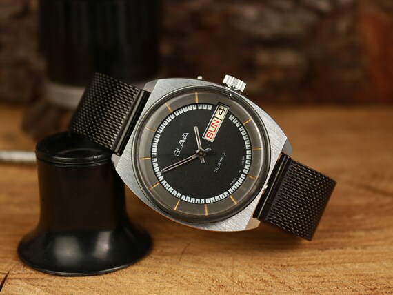 USSR watch, Slava watch, antique watch, vintage m… - image 6