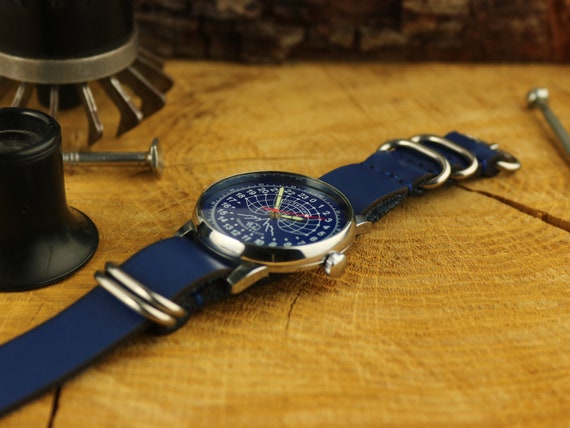 Soviet watch, Raketa Polar watch, 24 hour watch, … - image 5