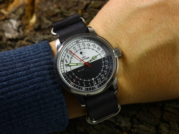 Raketa 24 Hour 24 Uurs Horloge 24 Horloge