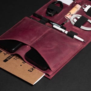 A5-koffer met kabelhouder, compacte technische tas, organizer voor reisaccessoires, portfolio voor elektronica, technische reisetui