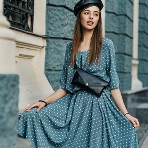 Leder Gürteltasche, Umschlag Crossbody, City & Travel Bauchtasche oder Hüfttasche, schwarze Mini Clutch Handtasche, Frauen Gürteltasche, Weihnachten im Juli