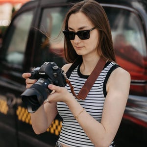 Handmade Adjustable Camera Neck Strap, Adjustable DSLR Strap, Camera Accessories, Travel Gift, Photographer Gift
