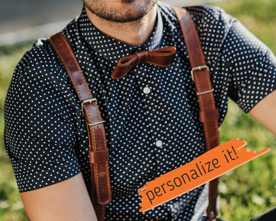 Groomsmen Wedding Gift, Suspenders & Bow Tie Set, Best Man Accessories ...