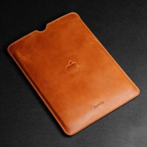 Genuine Leather MacBook Sleeve 13&quot; 14&quot; 15&quot; 16&quot;, Handmade Laptop Case, Custom Tech Cover, Personalized Computer Bag, Protective Sleeve