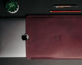 Custom Genuine Leather MacBook Air & Pro Sleeve 13